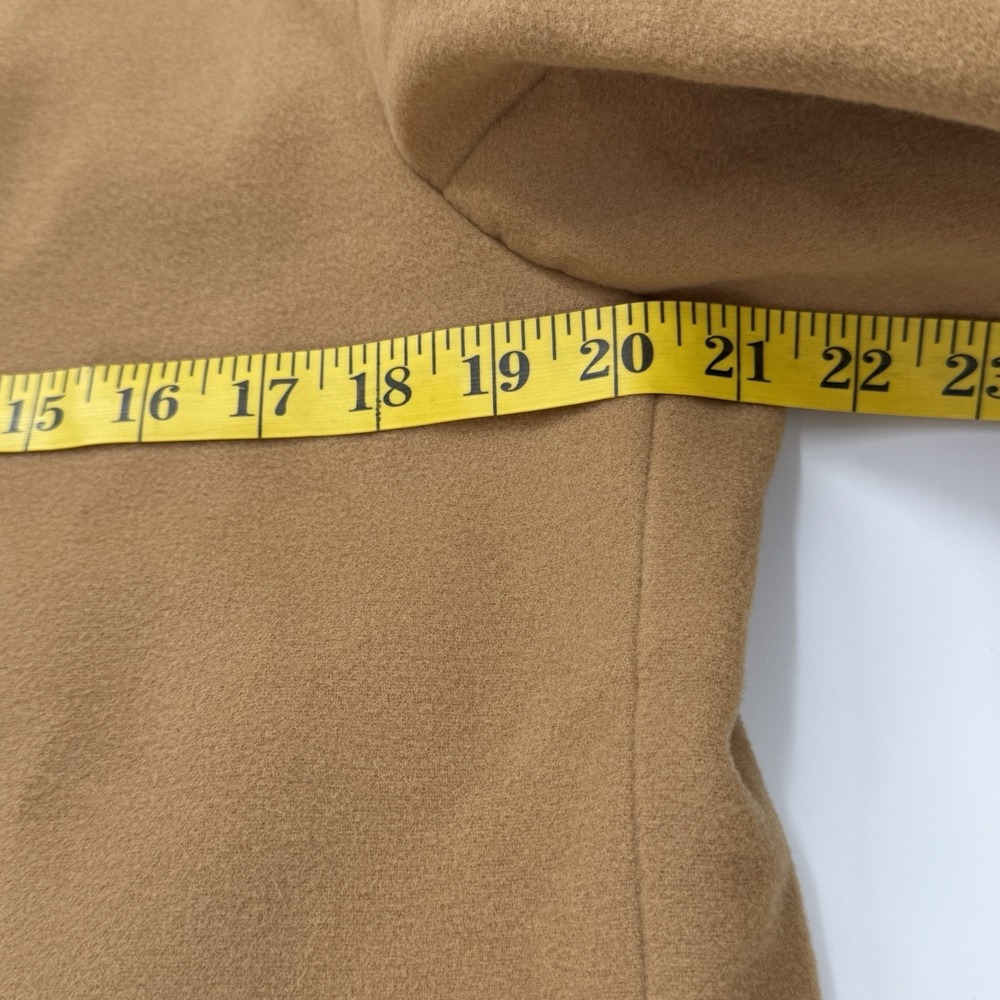 Beninos Men's L Camel Wool Blend Overcoat Classic‎ 3 Button Topcoat Pea Coat NWT - Picture 5 of 6